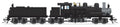 Broadway Limited Train 8258 HO Class D 4-Truck Shay Unlttrd/blk DCC Ready