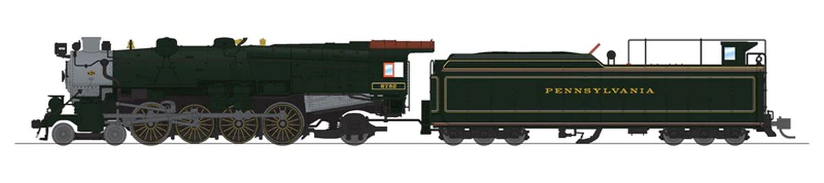 Broadway Limited Train 8518 N PRR M1b 4-8-2 Steam Loco #6762/DGLE Psg.Scheme DC/DCC Soun