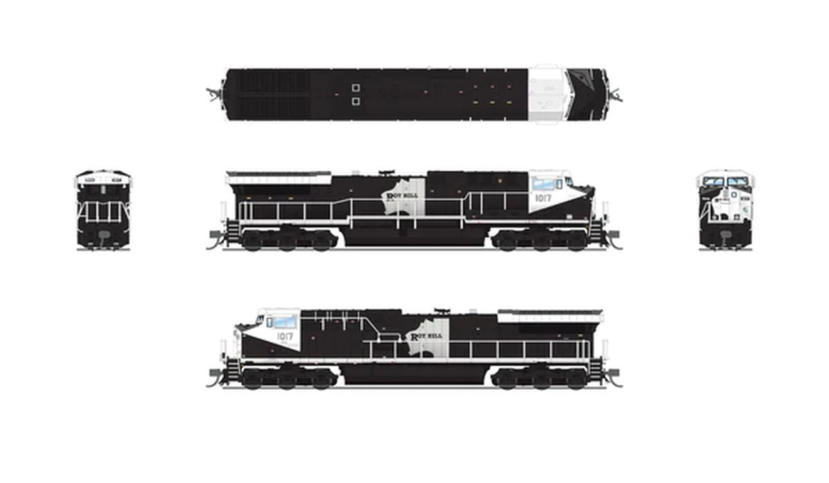 Broadway Limited Train 8601 N AC6000 Diesel Roy Hill Mining #1017/blk&wht DCC Ready