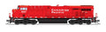 Broadway Limited Train 8633 N ES44AC Diesel CP #9368/Action Red DCC Ready