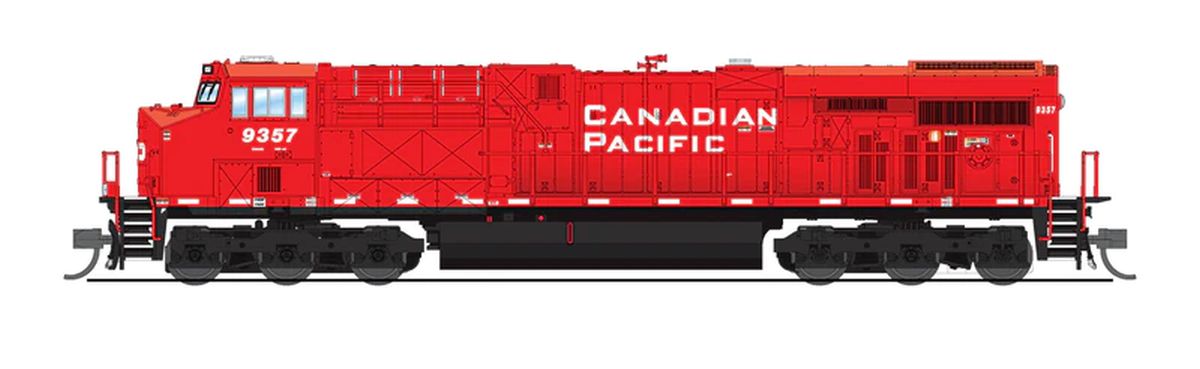 Broadway Limited Train 8633 N ES44AC Diesel CP #9368/Action Red DCC Ready