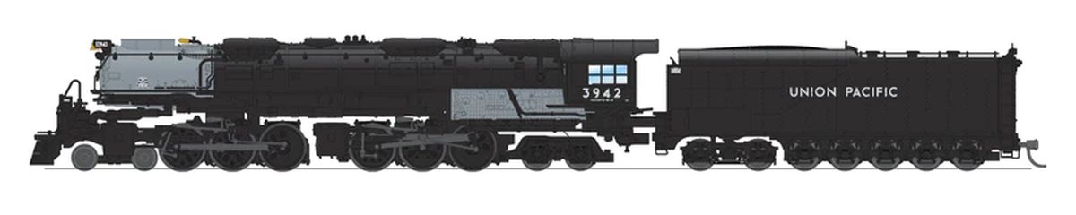 Broadway Limited Train 8650 N UP 4-6-6-4 Challenger Steam Loco #3942/Blk DCC Ready