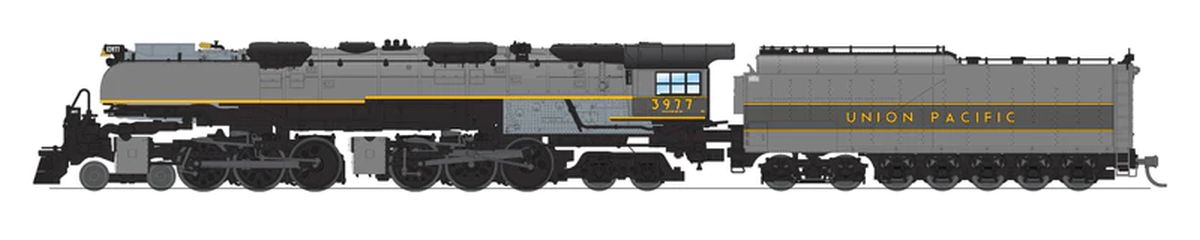 Broadway Limited Train 8655 N UP 4-6-6-4 Challenger Steam Loco #3977/gry DCC Ready