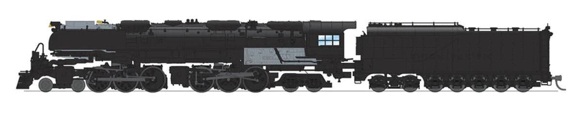 Broadway Limited Train 8662 N UP 4-6-6-4 Challenger Steam Loco Unlttrd w/Oil Tender DCC