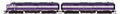 Broadway Limited Train 8762 N E7B Diesel ACL #763B/Purple&Silver DC/DCC Sound