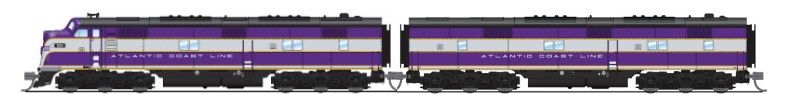 Broadway Limited Train 8762 N E7B Diesel ACL #763B/Purple&Silver DC/DCC Sound