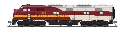 Broadway Limited Train 8763 N E7A Diesel B&M #3812/As-Delivered DC/DCC Sound