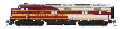 Broadway Limited Train 8764 N E7A Diesel B&M #3815/As-Delivered DC/DCC Sound