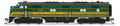 Broadway Limited Train 8765 N E7A Diesel MEC #705/grn&gold DC/DCC Sound