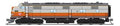 Broadway Limited Train 8767 N E7A Diesel Milw.Rd. #17A/gry&org DC/DCC Sound