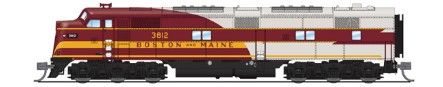 Broadway Limited Train 8791 N E7A Diesel B&M #3815/As-Delivered DCC Ready