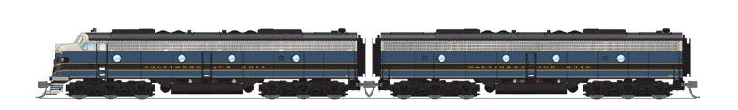 Broadway Limited Train 8842 N E8A Diesel B&O #94A/As-Delivered DCC Ready