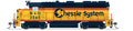 Broadway Limited Train 8884 HO P4 GP35 Diesel Chessie/B&O #3545 DC/DCC Sound