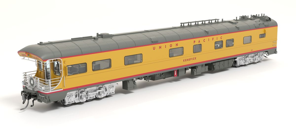 Broadway Limited Train 9013 HO UP Business Car #119 Kenefick w/Big Boy Tour Drumhead