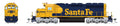 Broadway Limited Train 9030 HO SD40-2 Diesel SF #5006/Yellow Warbonnet DCC Ready
