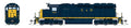 Broadway Limited Model Trains BLI9032 HO SD40-2 Diesel C&O #7455/blu&yel DCC Ready