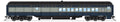 Broadway Limited Train 9112 HO Heavyweight Combine B&O #1430/blu gry gold