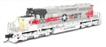Broadway Limited Train 9474 N SD40-2 Diesel US Navy #100/sil&red DC/DCC Sound