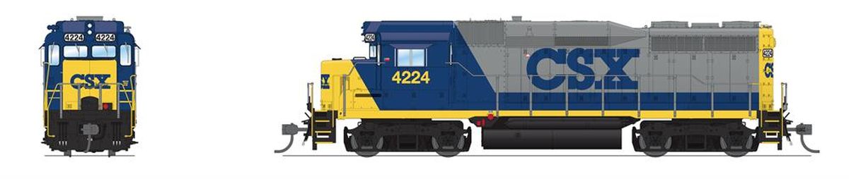 Broadway Limited Train 9569 HO GP30 Diesel CSX #4233/YN2 DCC Ready
