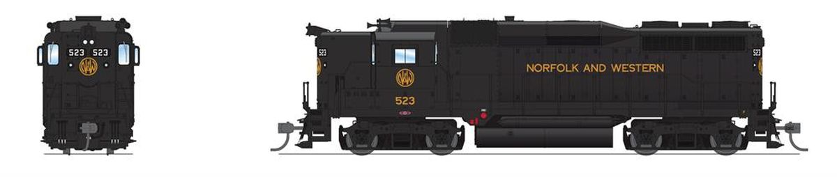 Broadway Limited Train 9573 HO GP30 Diesel N&W #525/As Delivered DCC Ready