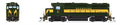 Broadway Limited Train 9577 HO GP30 Diesel SAL #508/grn yel org DCC Ready