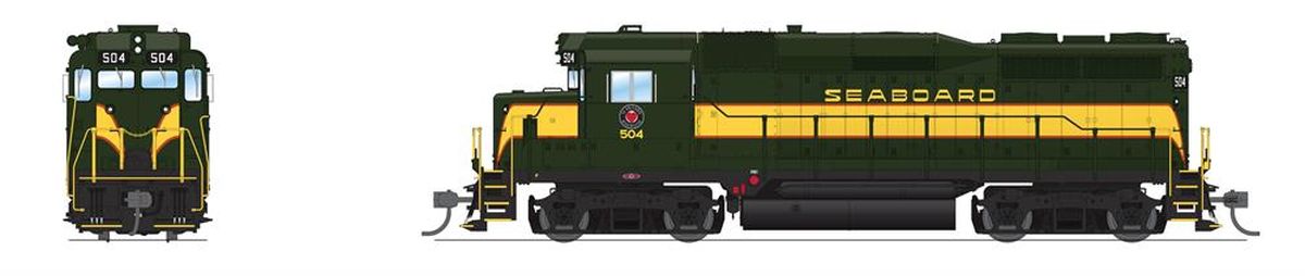 Broadway Limited Train 9577 HO GP30 Diesel SAL #508/grn yel org DCC Ready
