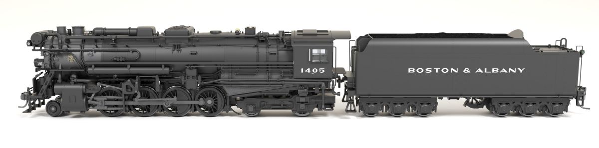 Broadway Limited Train 9604 HO HY Berkshire B&A A1a #1405 Post-1946 6-axle T