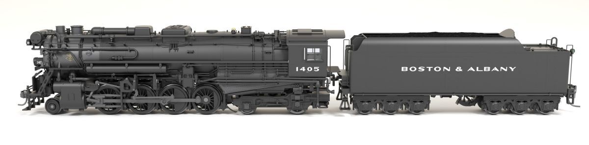 Broadway Limited Train 9605 HO HY Berkshire B&A A1a #1405 Post-1946 6-axle T