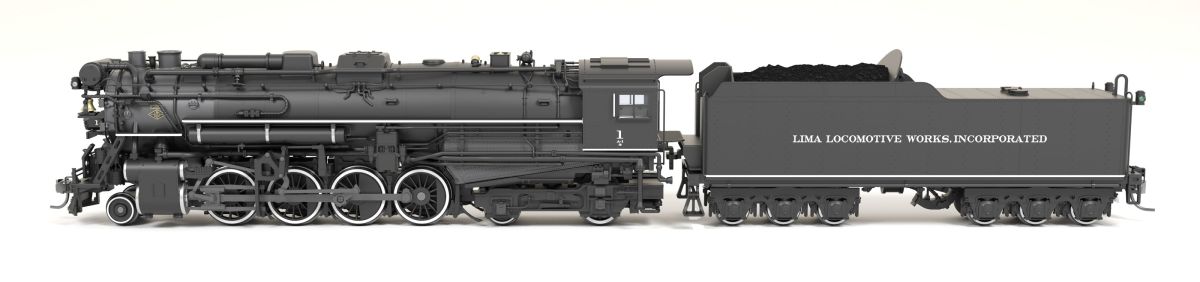 Broadway Limited Train 9612 HO HY Berkshire Locomotive Works #1 1920s DC/DCC Sound