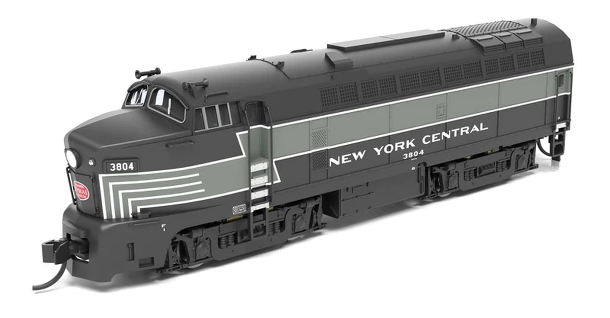 Broadway Limited Train 9638 N P4 NYC Sharknose RF-16 B 3705 Lightning Stripe DCC-Ready