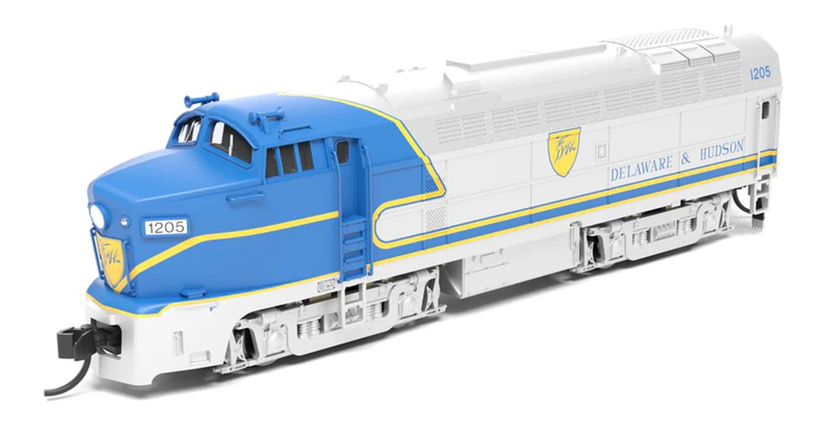 Broadway Limited Train 9642 N P4 D&H Sharknose RF-16 A 1216 Blue Warbonnet DCC-Ready