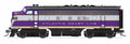 Broadway Limited Train 9651 HO P4 F3 A/B ACL #39/339B/Purple&Silver DC-Ready