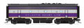 Broadway Limited Train 9653 HO P4 F3B ACL #343B/Purple&Silver DC/DCC Sound