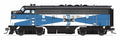 Broadway Limited Train 9656 HO P4 F3A B&M #4228A/Blue McGinnis DC/DCC Sound