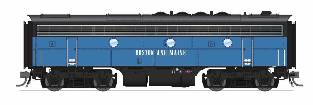 Broadway Limited Train 9659 HO P4 F3B B&M #4228B/Blue McGinnis DCC-Ready