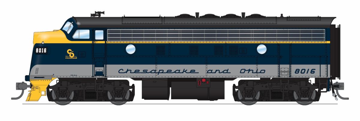 Broadway Limited Train 9661 HO P4 F3A C&O #8016/Restored for SBVR DCC-Ready