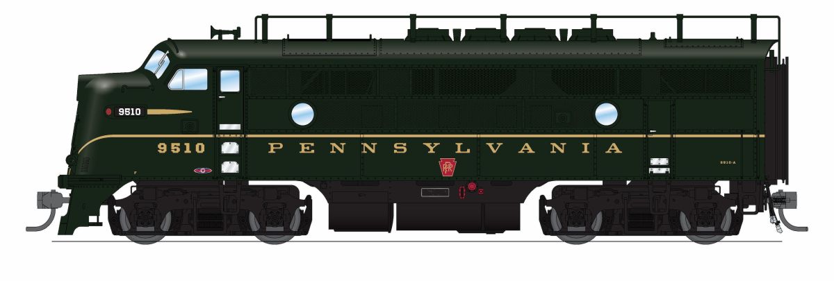 Broadway Limited Train 9674 HO P4 F3A PRR #9517A/DGLE 1-Stripe DC/DCC Sound