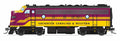 Broadway Limited Train 9680 HO P4 F9A ACWR #271/Magenta&Yellow DC/DCC Sound