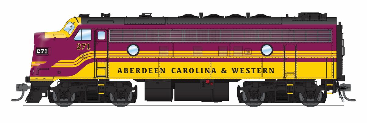 Broadway Limited Train 9680 HO P4 F9A ACWR #271/Magenta&Yellow DC/DCC Sound
