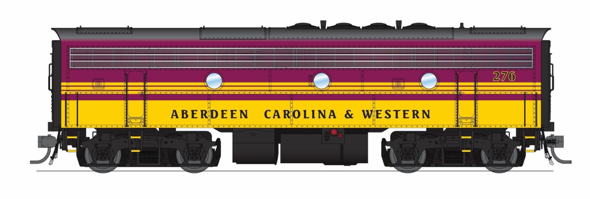 Broadway Limited Train 9681 HO P4 F7B ACWR #276/Magenta&Yellow DC/DCC Sound
