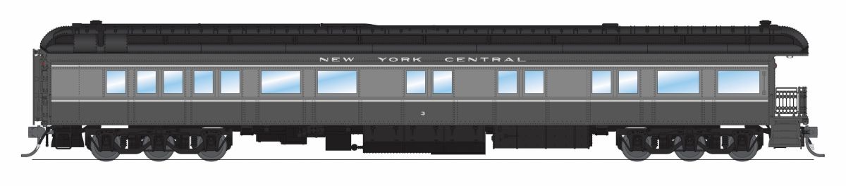 Broadway Limited Train 9723 HO NYC Business Car #3 Two-Tone Gray HO Scale
