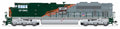 Broadway Limited Train 9780 HO P4 SD70ACe Diesel UP #1983/WP Heritage DC/DCC Sound