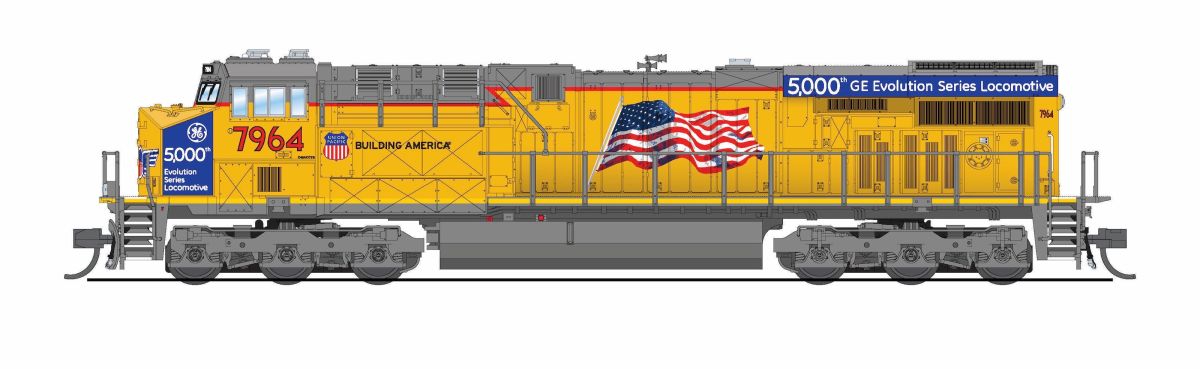 Broadway Limited Train 9896 N P4 ES44AC Diesel UP #7964/5000th Gevo DC/DCC Sound