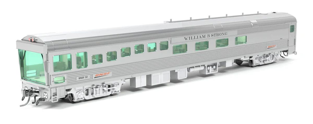 Broadway Limited Train 9996 HO Track Inspection Car BNSF #32 William B. Strong 2018-Pres