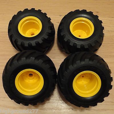 Tamiya Lunch box Midnight Pumpkin Tire & Rim 4 Wheel Set / New or Vintage Truck