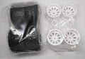 New Tamiya Tire and Wheel Set WHITE for Stadium Thunder and Blitzer Beetle Truck