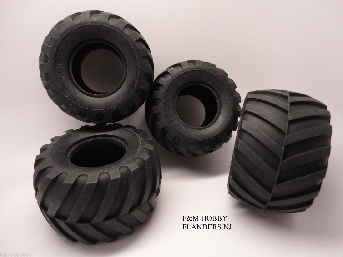 Tamiya Lunch Box Midnight Pumpkin 4 Tire Set New or Vintage Radio Control Truck 9805213