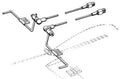 Dubro Hobby Products 186 Strip Aileron Ball Link (QTY/PKG: 1 )