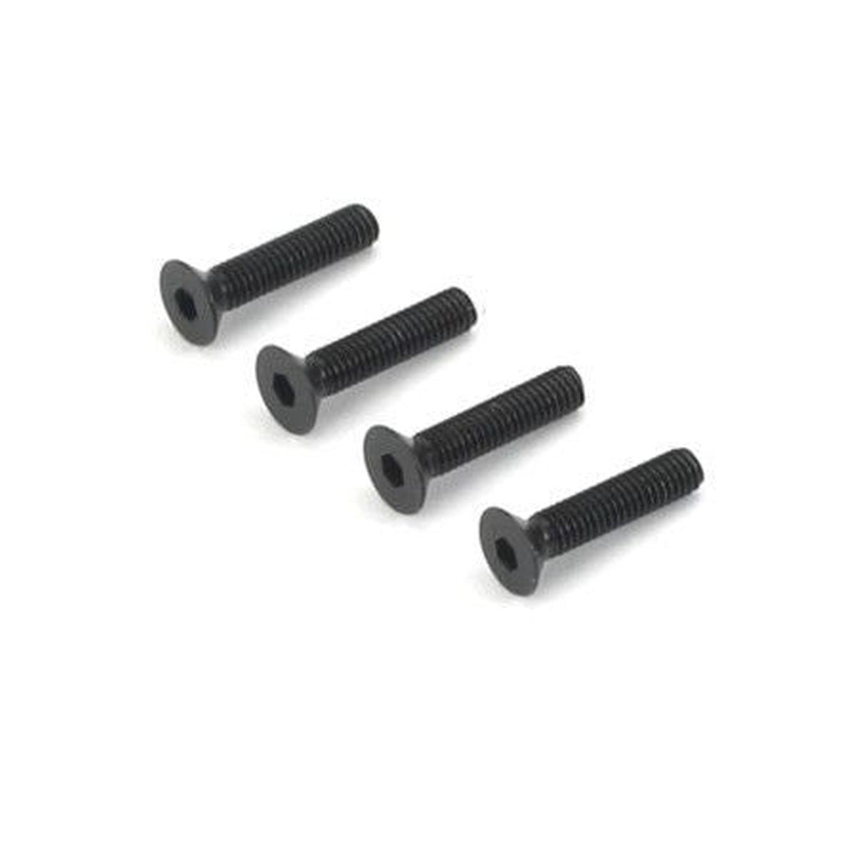 Dubro DUB2285 3.0mm x 6 Flat-Head Socket Screws 4/pkg.