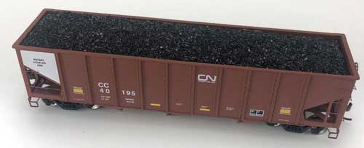 English Model Railroad 1541 HO Coal Load Athearn 40 Ft 3 Bay Ribbed Hopper  NEW - call for discount pricing!